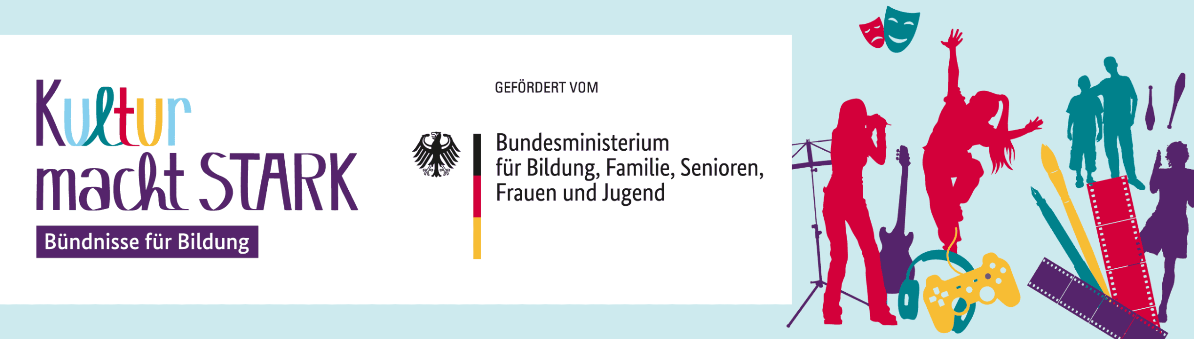 Logo Kultur macht stark. Bündnisse für Bildung und BMBF