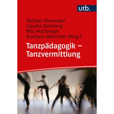 Cover Tanzpädagogik - Tanzvermittlung mit unscharfem Foto von tanzenden Mädchen in Sportkleidung
