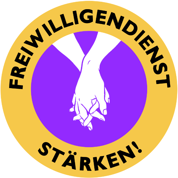 Logo der Initiative "Freiwilligendienst stärken"