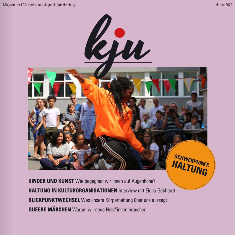 Titel des kju-Magazins zum Schwerpunkt Haltung