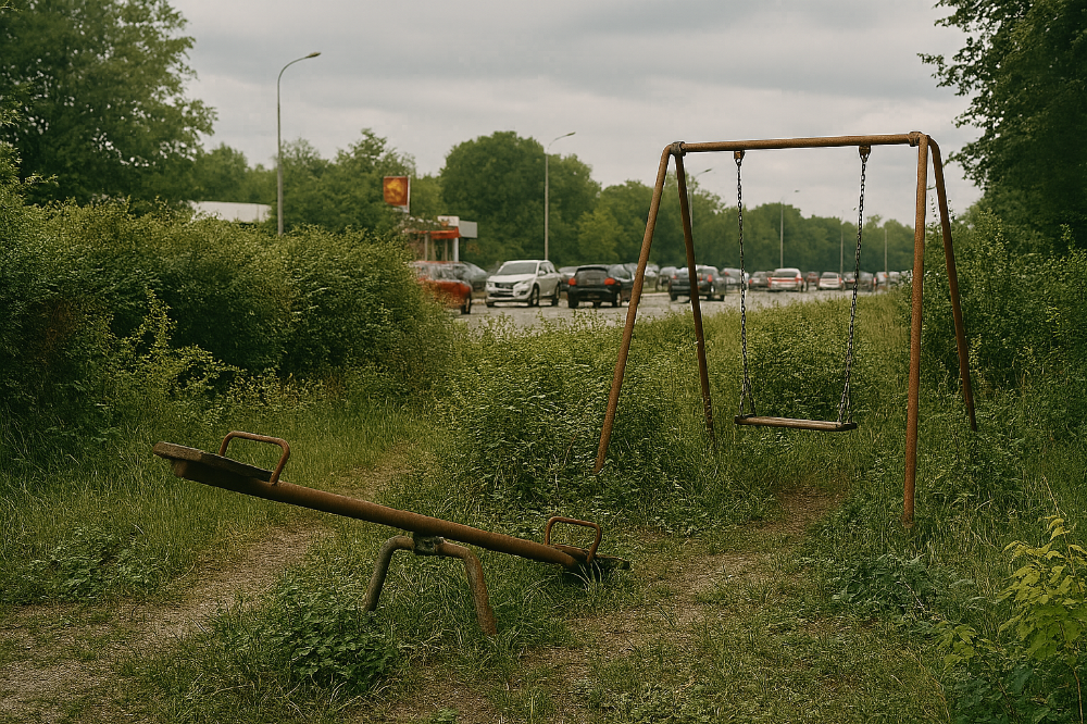 Foto von einem verlassenen Spielplatz