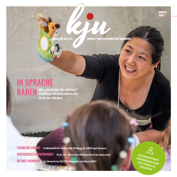 Cover des Magazins kju "Frühkindliche Kulturelle Bildung"