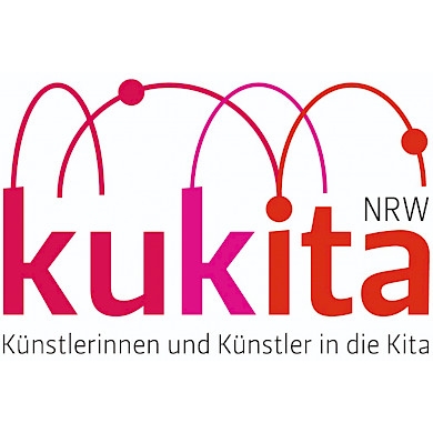 Logo kukita NRW. Künstlerinnen und Künstler in die Kita