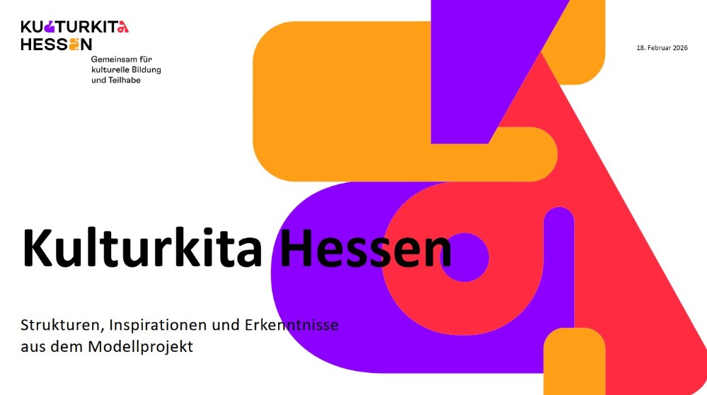 Titelfolie der Präsentation »Kulturkita Hessen«